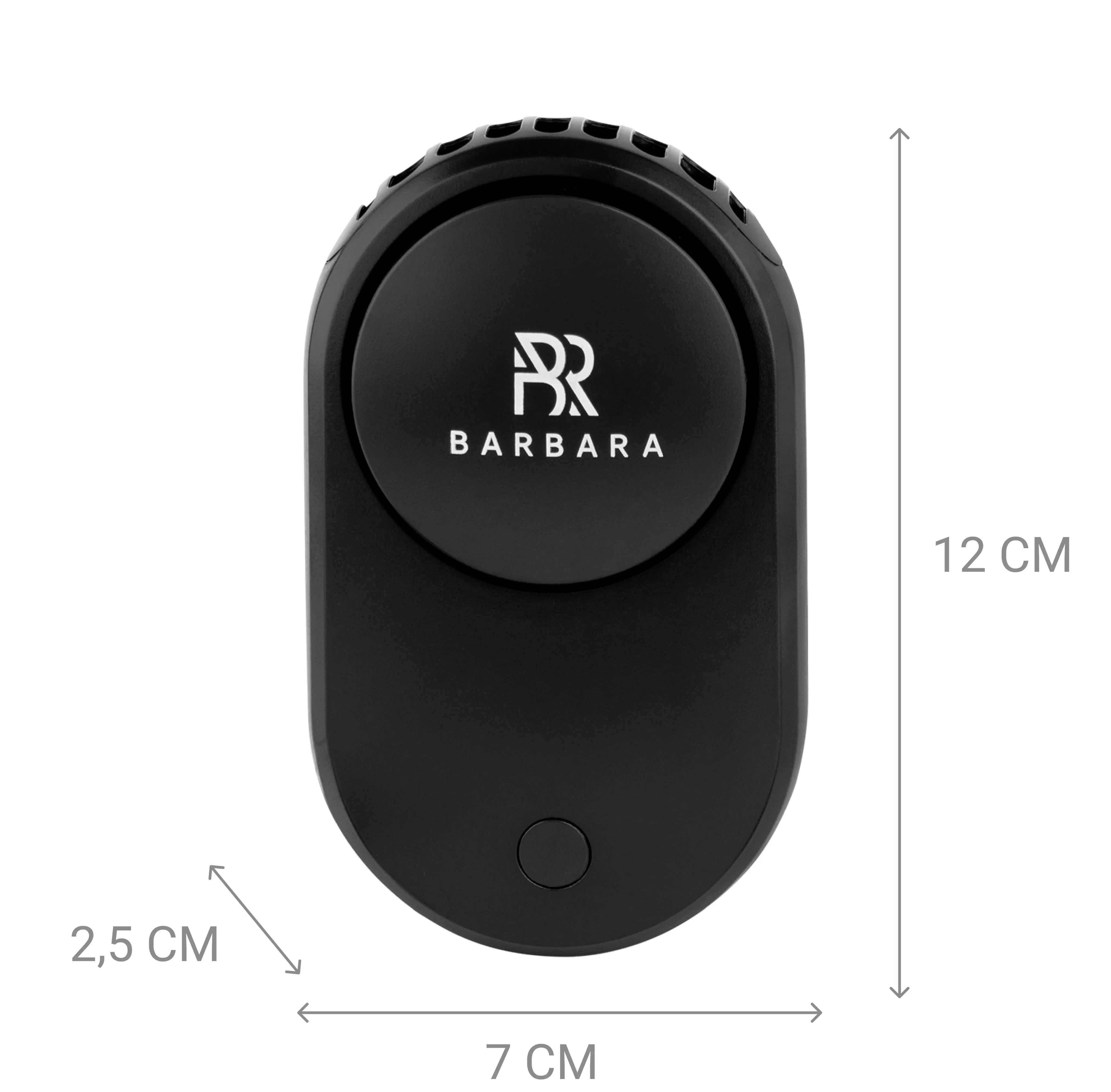 Вентилятор для сушки ресниц Barbara, USB, черный